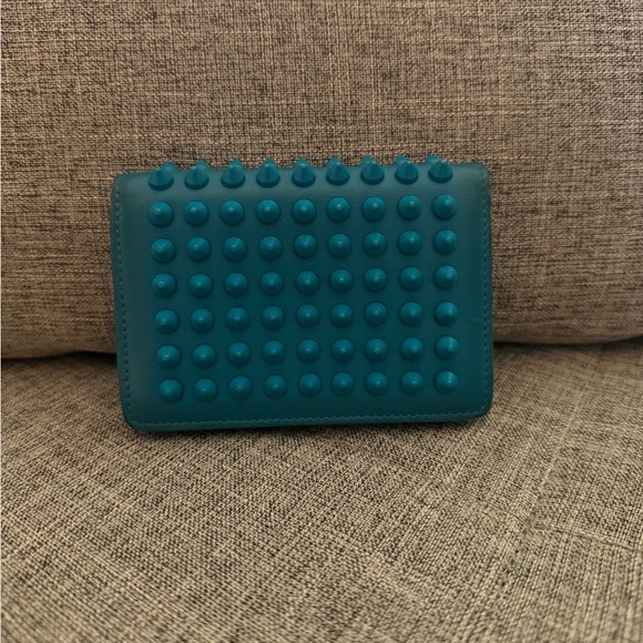 Christian Loubiton Tiffany Blue Wallet/Card Holder *Rare Color* - Picture 1 of 10